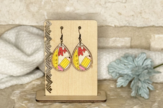 A+ Teacher Earrings