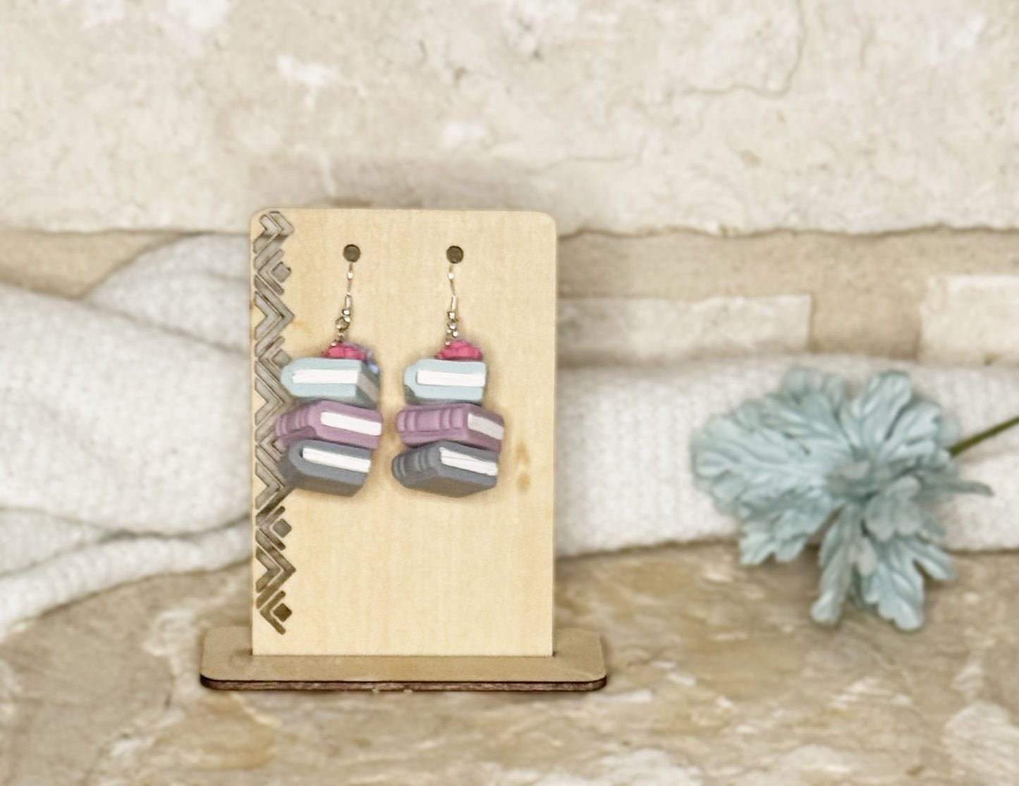 Book Stack Earrings