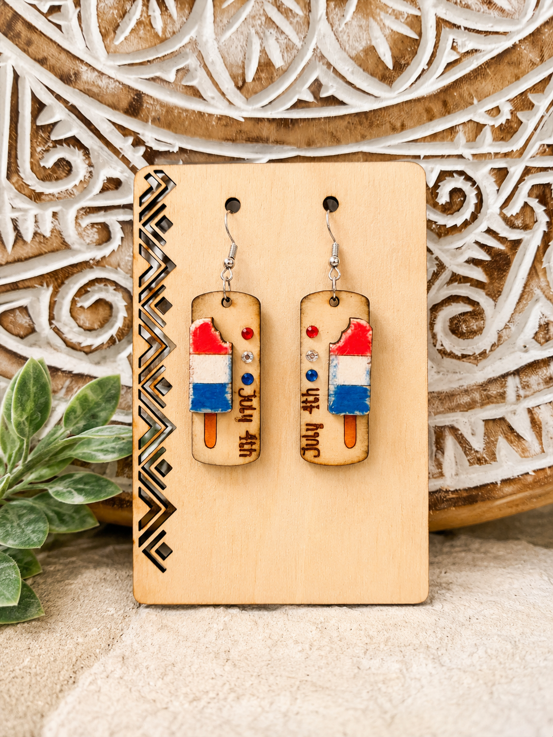 Patriotic Popsicle Earrings