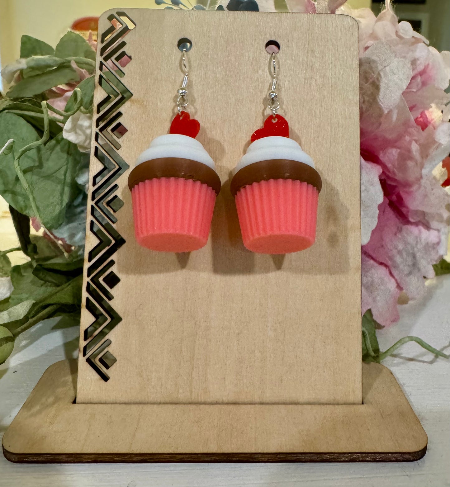 3D Printed Cupcake Earrings