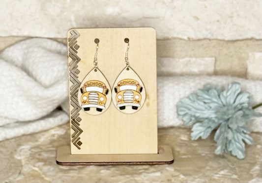 School Bus Earrings