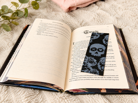 Gothic Skull 3D Printed Bookmark | Dark Academia