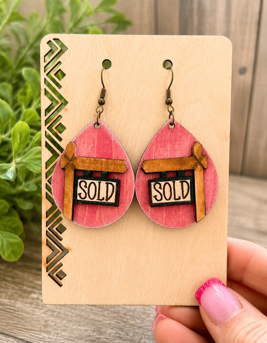 SOLD Realtor Earrings