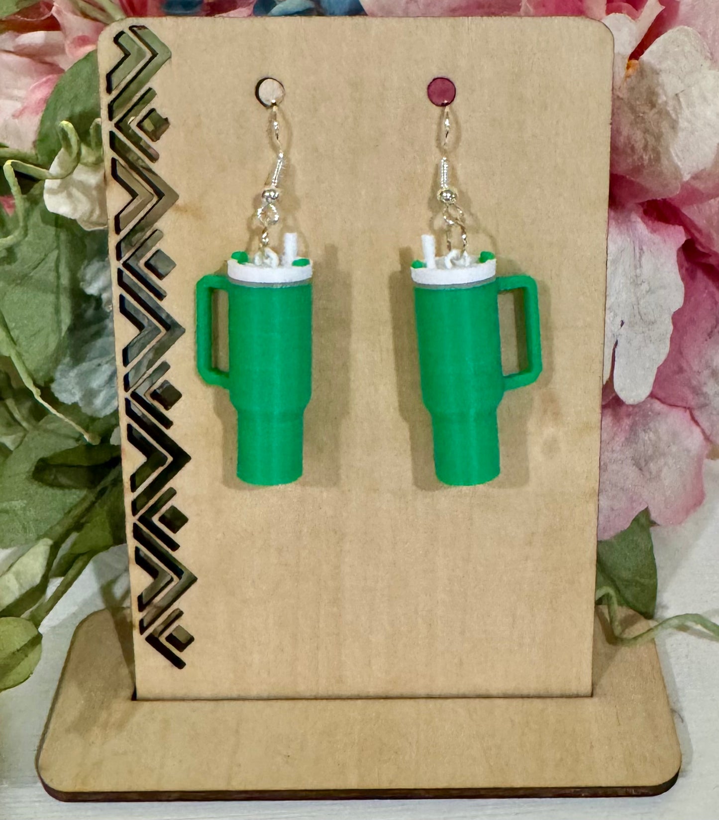 3D Printed Tumbler Cup Earrings