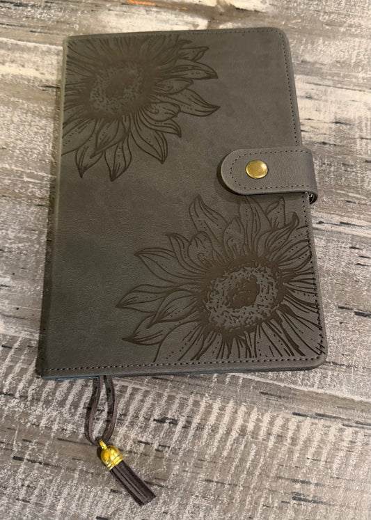 Laser Engraved Sunflower Journal