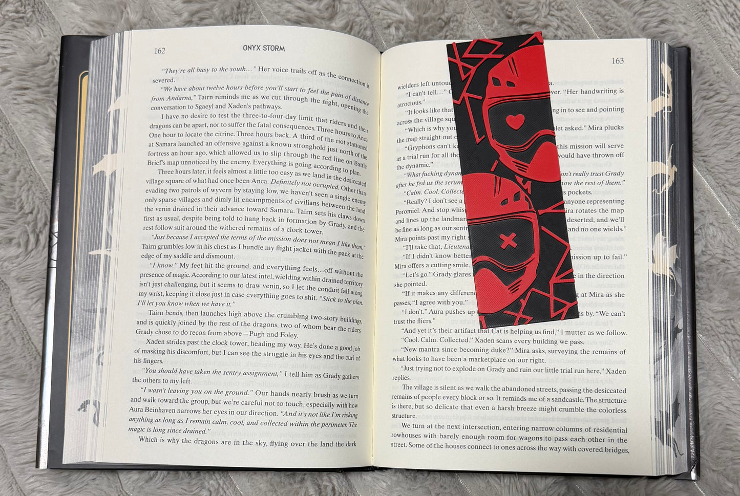 Mask 3D Printed Bookmark